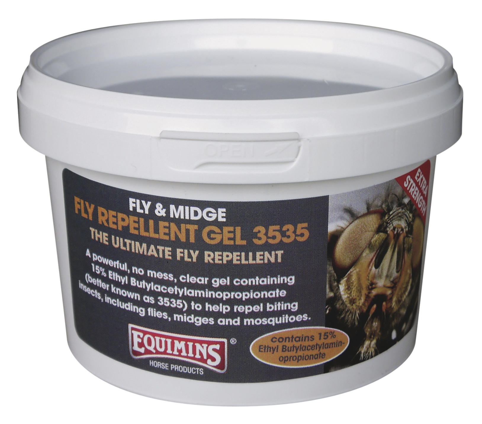 Fly repellent gel for horses
